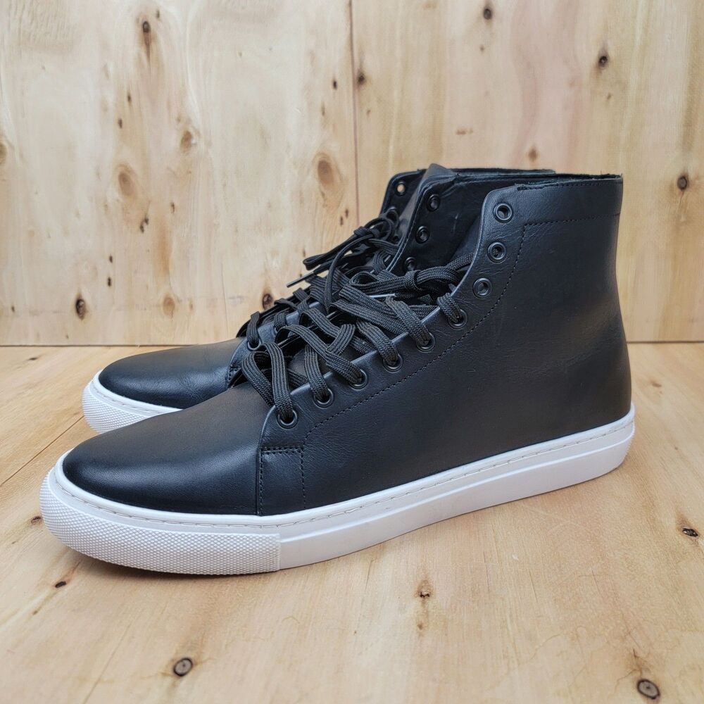 Thursday Boot Co. Premier Men's 12 Black Leather Causal High Top Sneakers Shoes